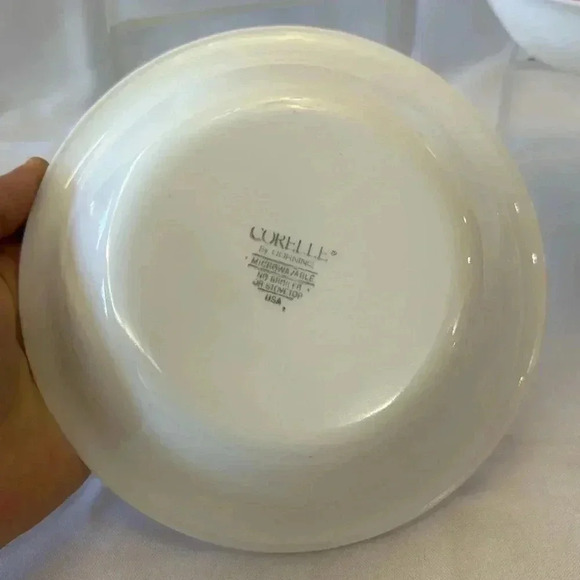 3 - Vintage Corelle Elegant Rose 3 Soup Cereal Bowls 7” - Picture 4 of 4